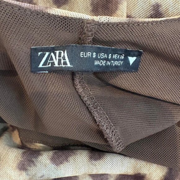 Zara Cheetah Leopard Maxi Printed Dress - Picture 4 of 8